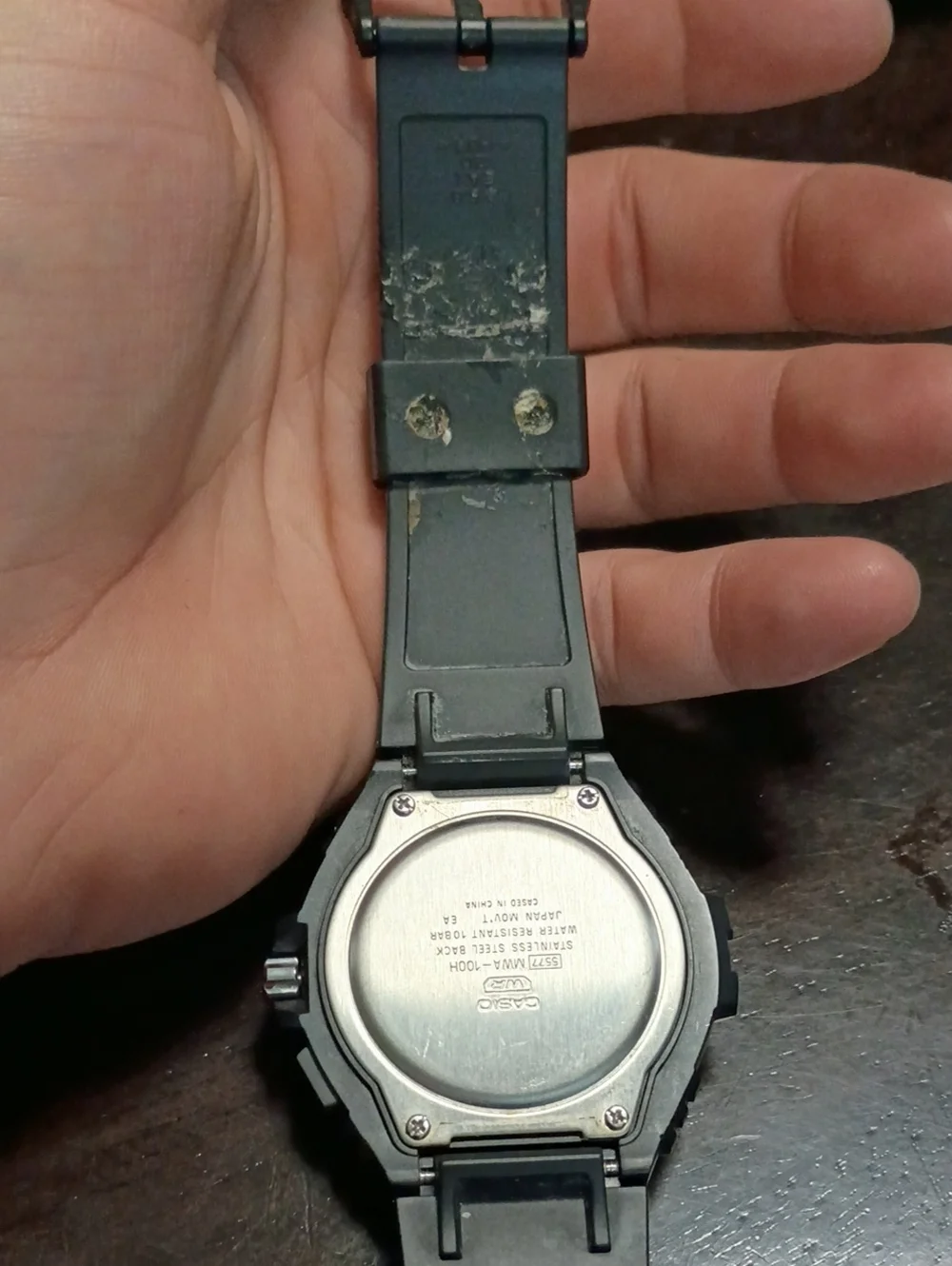 Casio Wr100m Illuminator Watch Blue Dial Mens Watch